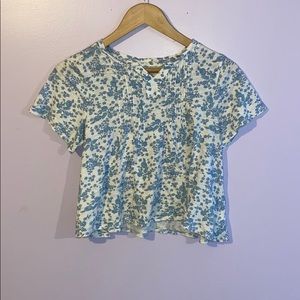 Floral crop top.